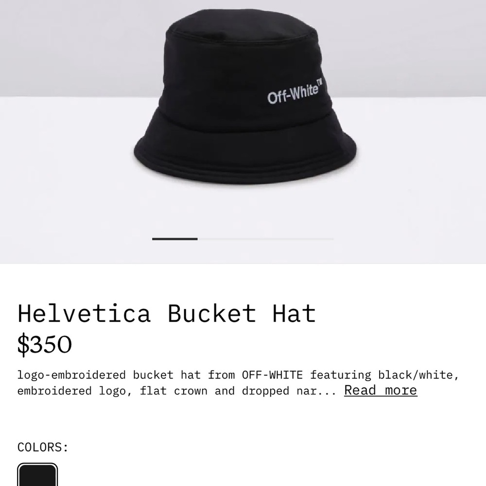 Off-White Bucket Hat one size